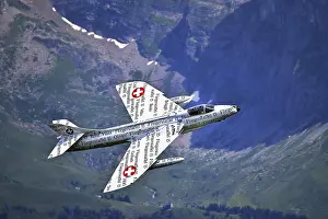 Vintage fighter plane, Hawker Hunter Papyrus