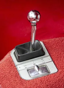 Vintage gear stick of a classic old-timer