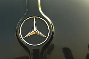 Vintage german car, mercedes benz logo, India