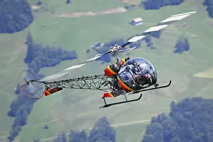 Vintage helicopter Bell-47, HB-ZDF