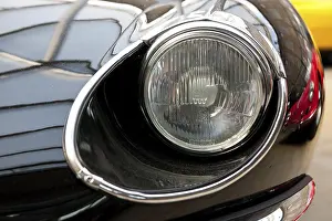 Detail of Vintage Jaguar E, design
