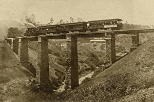 Vintage photo of wellington bridge, nilgiris, tamil nadu, india, asia