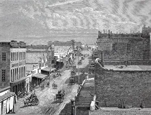 Virginia City in 1870, City in the Nevada Desert