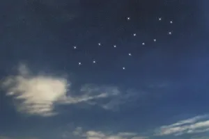 Virgo star constellation, Night sky