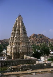 The Virupaksha Temple (also known as the Pampapathi Temple) is Hampi's main centre of pilgrimage