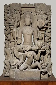 Vishnu sitting on Garuda, Vaishnav cult