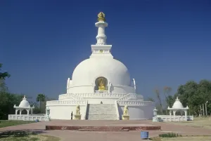 Vishwa shanti stupa in vaishali at bihar India
