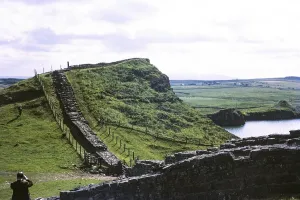 Visit by the Archaeological Society to Hadrian's Wall, Northumberland, England, UK West of Mile Castle 42 1969