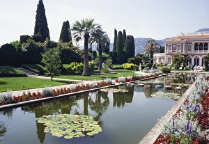 A visit to Villa Ephrussi de Rothschild, villa Ile-de-France, Saint-Jean-Cap-Ferrat, French Riviera, France in 1999