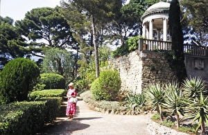 A visit to Villa Ephrussi de Rothschild, villa Ile-de-France, Saint-Jean-Cap-Ferrat, French Riviera, France in 1999