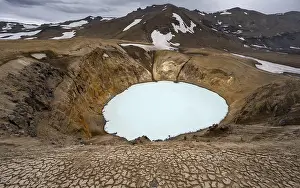 Viti crater lake in the crater of Askja volcano