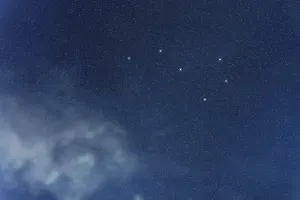 Volans star constellation, Night sky