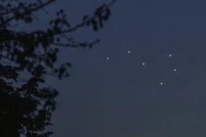 Volans star constellation, Night sky