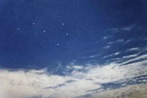 Volans star constellation, Night sky