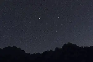 Volans star constellation, Night sky