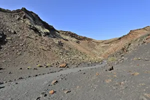 Volcanic crater of Caldera de Los Cuervos volcano