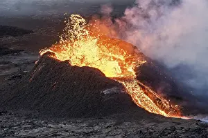 Volcanic eruption in Grindavik