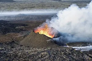 Volcanic eruption in Grindavik