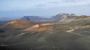 Volcanic landscape, Montanas del Fuego
