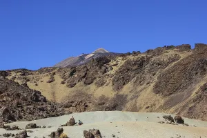 Volcanic landscape, Mount Teide at the back
