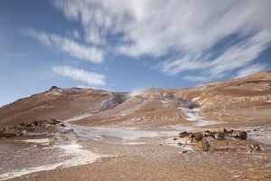 Volcanic landscape, Namafjall in winter