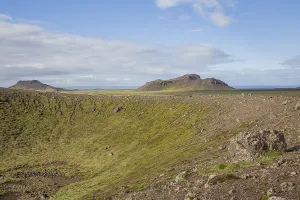 Volcanic landscape south of Krysuvik, SW Iceland