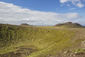 Volcanic landscape south of Krysuvik, SW Iceland