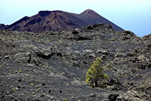 Volcanic landscape, the volcano Teneguia at Cap Fuencaliente