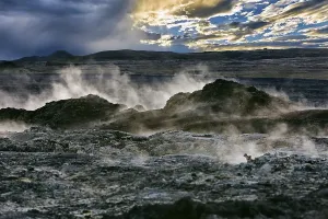 Volcano Leirhnjukur, Krafla Volcanic area