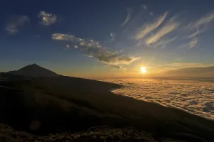 Volcano Pico del Teide at sunset