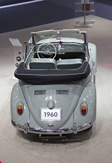 A Volkswagen Beetle convertible
