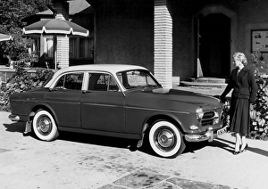 Volvo Amazon. a passenger car from Volvo that was launched for dealers in Skoevde on 3 August 1956