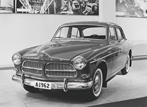 Volvo Amazon. a passenger car from Volvo that was launched for dealers in Skoevde on 3 August 1956