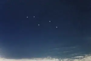 Vulpecula star constellation, Night sky