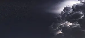 Vulpecula star constellation, Night sky