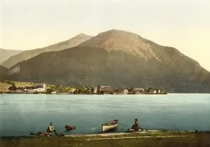 The Walchensee with the Herzogstand in Upper Bavaria