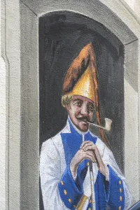 Wall painting on the north gate