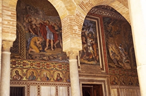 Wall paintings in the Palatine Chapel in the Norman Palace, Palermo, Sicily, Italy, 1999, Europe