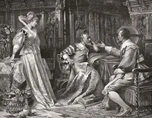 Wallenstein ask the patron Karl von Harrach for the hand of his daughter Isabella