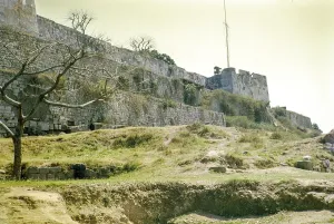 Walls of Portuguese fortress, Monte Fort