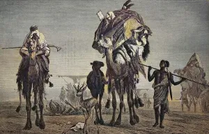 The Wandering Harem of a Bedouin in the Desert