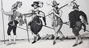 War costume of the French military of 1581