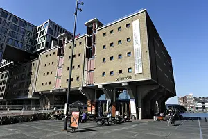 Former warehouse, cultural centre Pakhuis De Zwijger at the IJhaven harbour