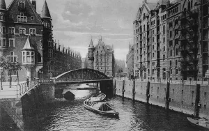 Warehouses in the freeport of Hamburg