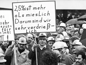 Warning strike and demonstration by IG Metall in the collective bargaining dispute on 9