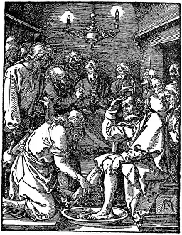 The Washing of the Feet, from The Little Passion by Albrecht Duerer
