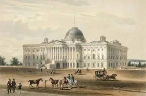 Washington, Capitol, 1848, America