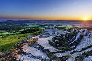 Wasserkuppe, Abtsrodaer Kuppe, morning mood at sunrise