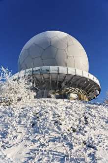 Wasserkuppe in winter, Radom, Hessian Rhoen nature park Park