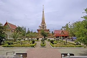 Wat chalong temple in phuket, thailand